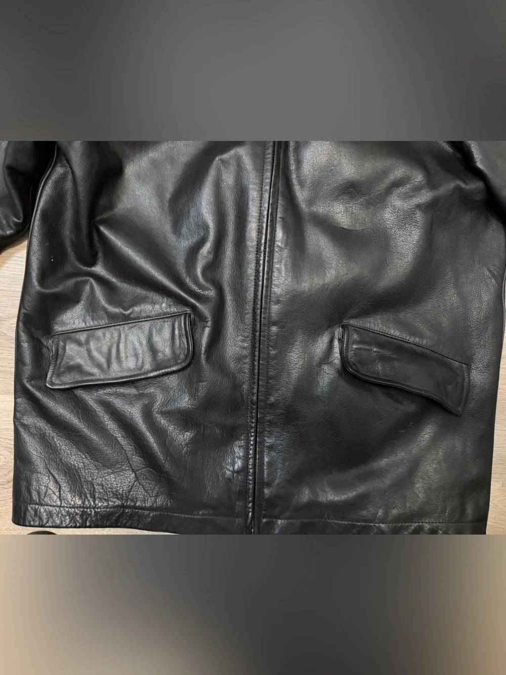 J. Crew Black Leather Bomber Jacket 100% Leather Size M